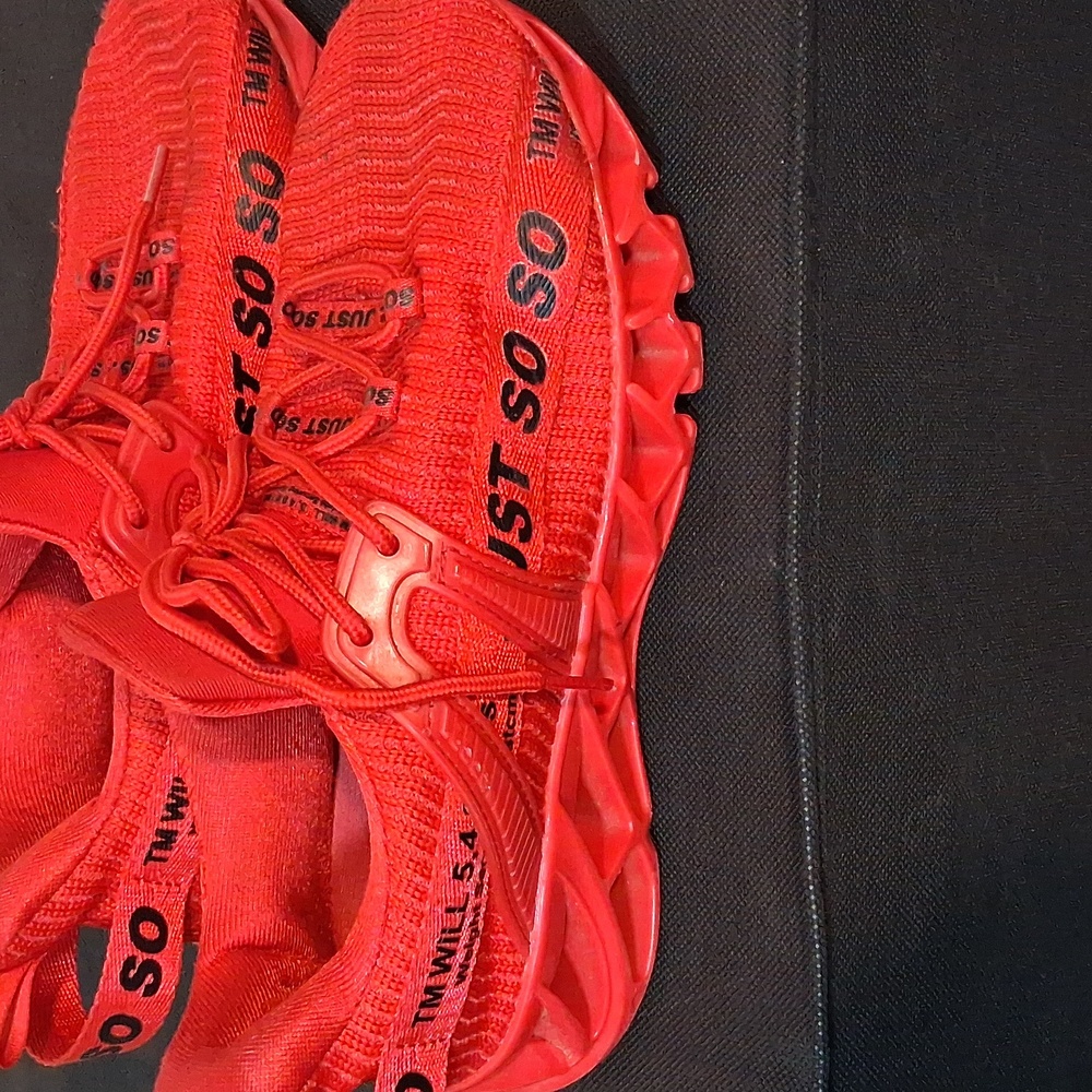 Red Athletic Shoes - Picture 3 of 4
